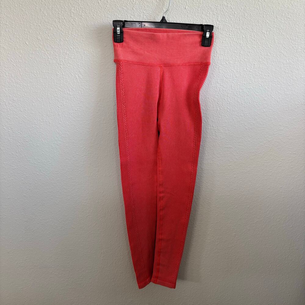 Offline by Aerie Orange Compression Workout Leggings No Pockets Women's Size XS - Picture 7 of 7
